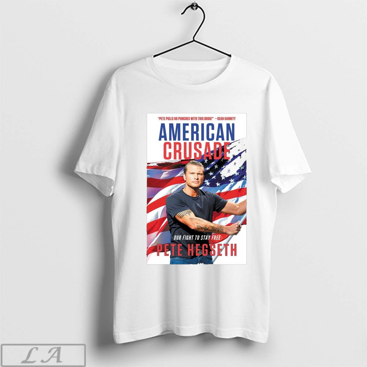 Official American Crusade Our Fight To Stay Free Pete Hegseth Pete Pulls No Punches With This Book Poster t shirt